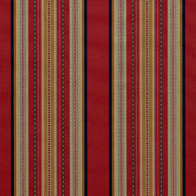 Wellington Stripe Multi On Spice 3322023 by Schumacher Designer Fabric CHROMA COTTON 73% VISCOSE 27% ITALY WYZENBEEK 20,000 </p><p>Repeat: Horizontal: 9 1/4" (23CM) and Vertical: 54 - Swanky Fabrics -
