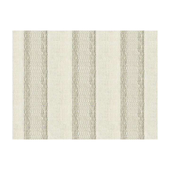 Gilded Stripe Platinum by Kravet Couture Designer Fabric MODERN LUXE LINEN - 39%;POLYESTER - 30%;VISCOSE - 24%;OTHER - 7% Netherlands MEDIUM Horizontal: 6 and Vertical: - 56 - Swanky Fabrics -