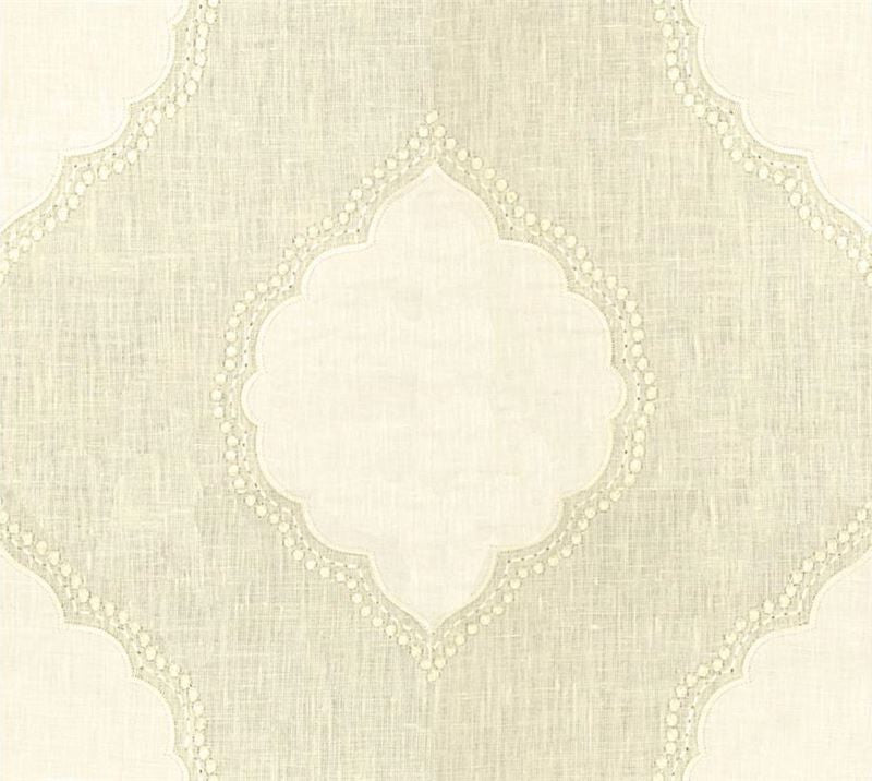 33422.1 by Kravet Couture Designer Fabric - Linen 88%, Viscose 11%, Cotton 1% India Light H" 17 inches, V: 16 inches 50 inches  - Swanky Fabrics -  Kravet Couture