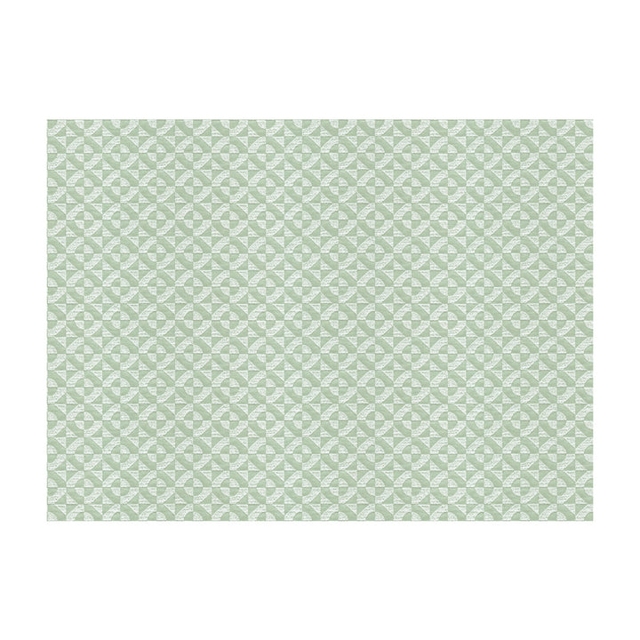 Fig Geo Grn/Wht by Kravet Contract Designer Fabric MADE TO ORDER BEDDING POLYESTER - 100% China HEAVY Horizontal: 1.5 and Vertical: 2 110 - Swanky Fabrics -