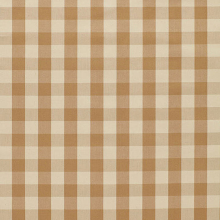 Montauk Check Tan 3352011 by Schumacher Designer Fabric SUMMER HOUSE COTTONS See Sample ITALY NOT APPLICABLE </p><p>Repeat: Horizontal: 1" (3CM) and Vertical: 1" (3CM) 58" WIDE (147CM) - Swanky Fabrics -