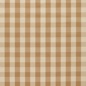 Montauk Check Tan 3352011 by Schumacher Designer Fabric