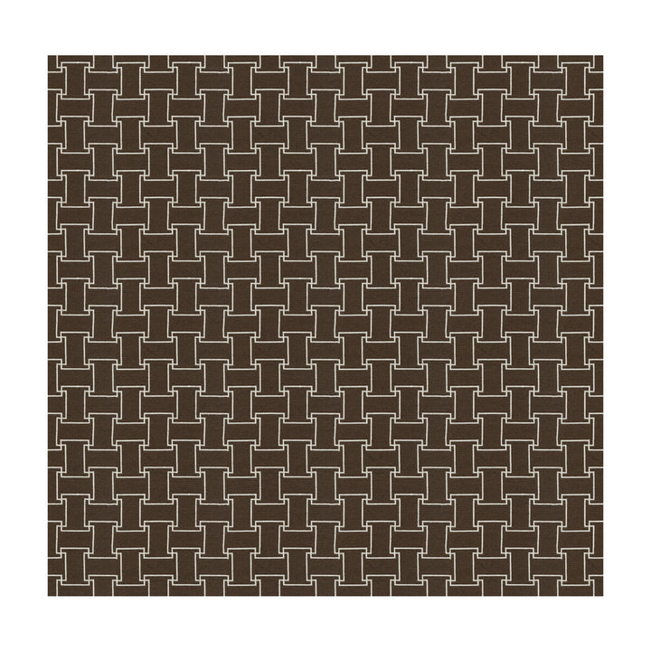 Link Up Walnut by Kravet Design Designer Fabric WATERWORKS II COLLECTION POLYESTER - 100% United States HEAVY Horizontal: 2.5 and Vertical: 2.5 54 - Swanky Fabrics -