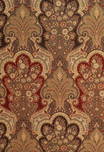New Castle Paisley Cranberry 3362013 by Schumacher Designer Fabric