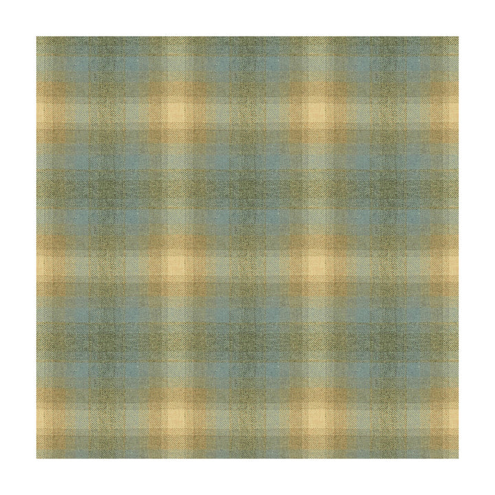 Toboggan Plaid Silver Blue by Kravet Couture Designer Fabric BARBARA BARRY CHALET MERINO WOOL - 100% United Kingdom MEDIUM Horizontal: 11 and Vertical: 11.5 58 - Swanky Fabrics -