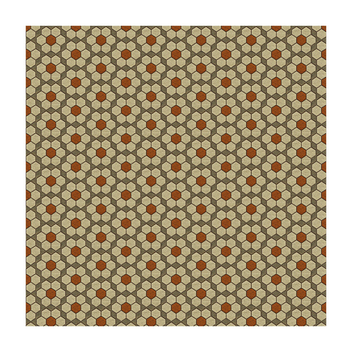 Bursa Mosaic Tigerlilly by Kravet Contract Designer Fabric DAVID HICKS GUARANTEED IN STOCK RECYCLED POLYESTER - 77%;COTTON - 23% United States HEAVY Horizontal: 3.5 and Vertical: 2 56 - Swanky Fabrics -