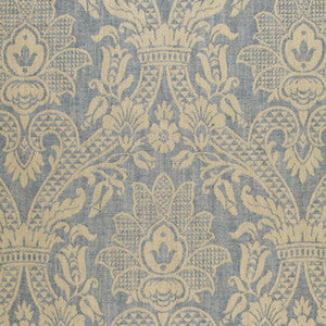 Sheffield Damask Wedgewood 3398001 by Schumacher Designer Fabric