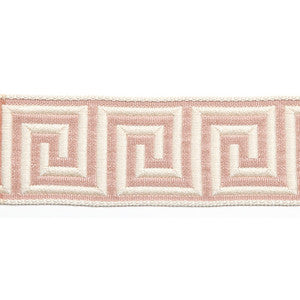 Hellenic Key Jacquard Tape Ballet Pink by Europatex Designer Fabric
