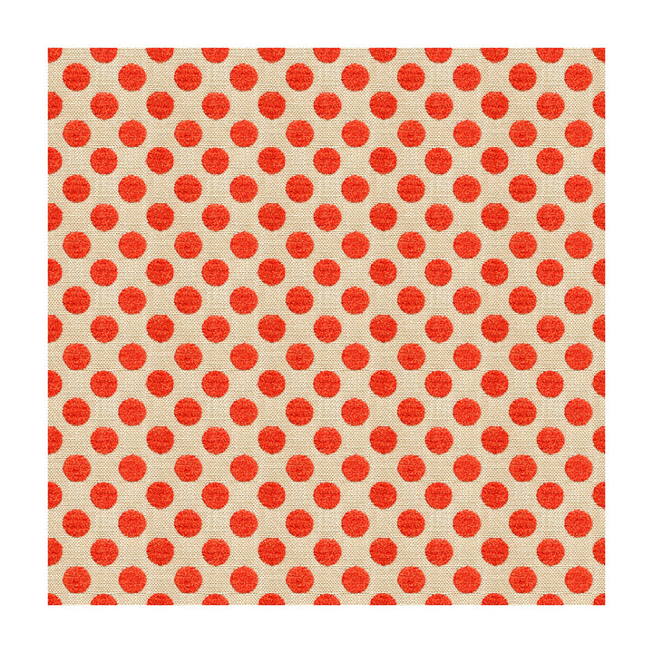 Posie Dot Hot Coral by Kravet Design Designer Fabric KATE SPADE CLASSICS VISCOSE - 59%;COTTON - 21%;POLYESTER - 20% Turkey MEDIUM Horizontal: 1.5 and Vertical: 54 - Swanky Fabrics -