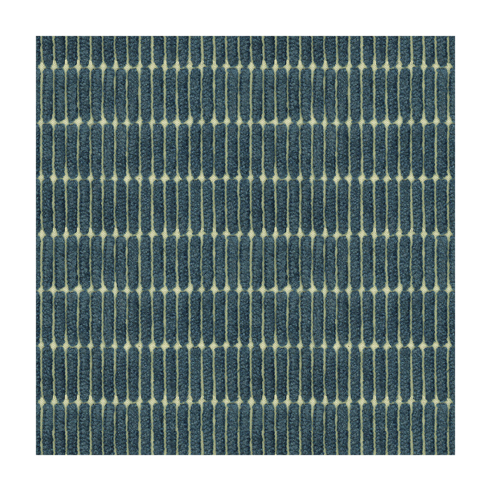 Boarding Pass Royal by Kravet Couture Designer Fabric INDIGO VISCOSE - 38%;COTTON - 37%;LINEN - 25% Italy HEAVY Horizontal: and Vertical: 1.2 58 - Swanky Fabrics -