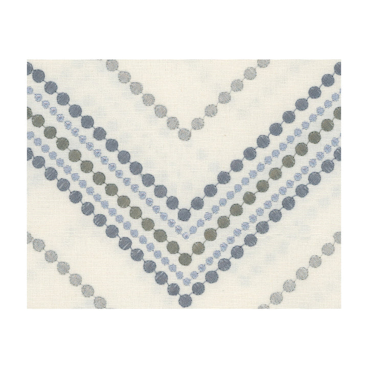 Azariah Vapor by Kravet Design Designer Fabric CANDICE OLSON COLLECTION COTTON - 75%;VISCOSE - 20%;ZARI - 5% India MEDIUM Horizontal: 6.5 and Vertical: 5 51 - Swanky Fabrics -