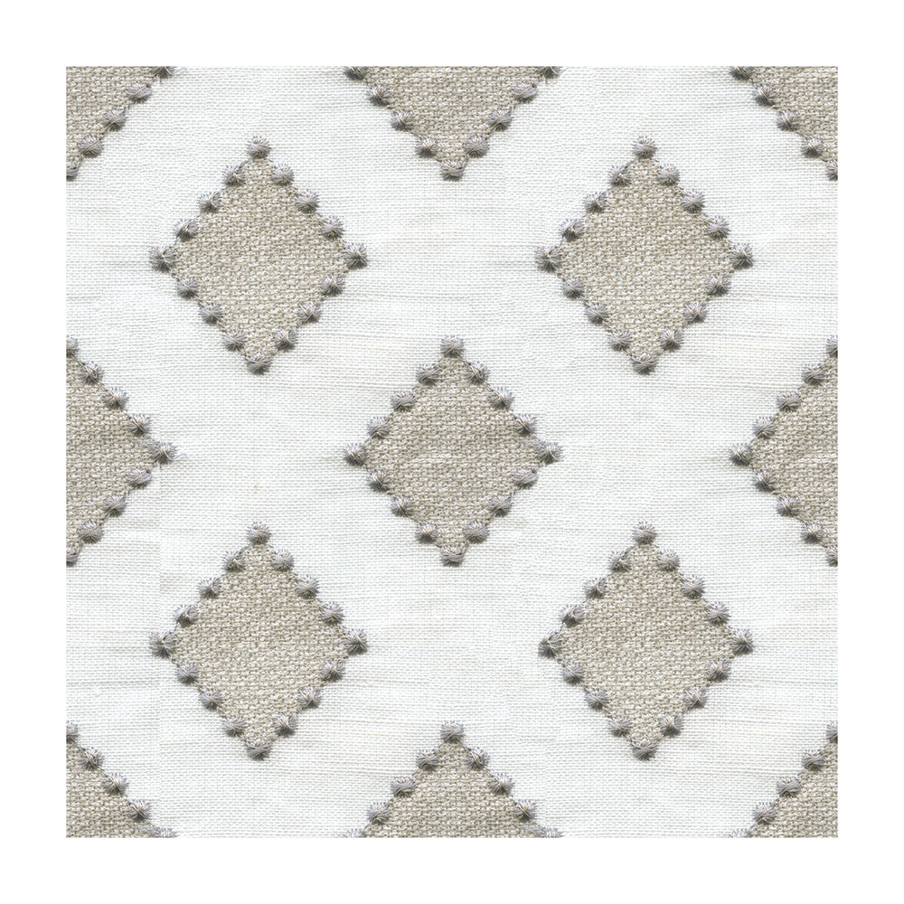 Diamondots Linen by Kravet Basics Designer Fabric SARAH RICHARDSON HARMONY LINEN - 60%;COTTON - 40% India LIGHT Horizontal: 3 and Vertical: 3 51.5 - Swanky Fabrics -