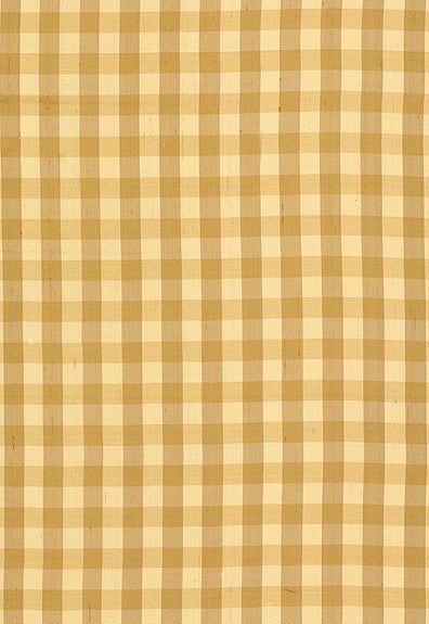 Inglebury Silk Check Coin 3439001 by Schumacher Designer Fabric - 100% Silk Martindale 1,000 Horizontal: 1.125 and Vertical: 1.125 54 - Swanky Fabrics -