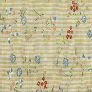 Elliston Floral Embroidery Sun Porch 3446001 by Schumacher Designer Fabric