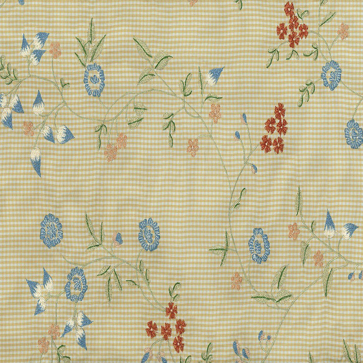 Elliston Floral Embroidery Sun Porch 3446001 by Schumacher Designer Fabric KEMPTON HOUSE S06 SILK GROUND 100% CHINA </p><p>Repeat: Horizontal: 26 1/2" (67CM) and Vertical: 24 1/2" (62CM) 53 - Swanky Fabrics -
