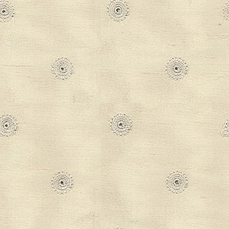 Lucille Dot Embroidery Ivory 3448000 by Schumacher Designer Fabric KEMPTON HOUSE S06 SILK GROUND 100% CHINA </p><p>Repeat: Horizontal: 1 1/8" (3CM) and Vertical: 2 1/4" (6CM) 51 - Swanky Fabrics -