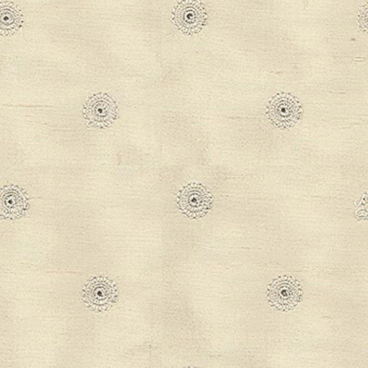 Lucille Dot Embroidery Ivory 3448000 by Schumacher Designer Fabric KEMPTON HOUSE S06 SILK GROUND 100% CHINA </p><p>Repeat: Horizontal: 1 1/8" (3CM) and Vertical: 2 1/4" (6CM) 51 - Swanky Fabrics -