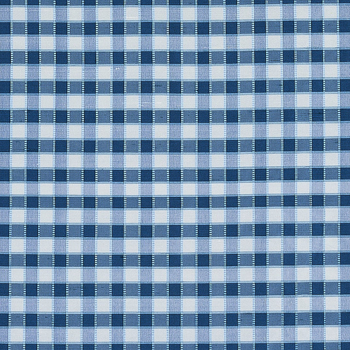 Ingrid Silk Check Blue 3453004 by Schumacher Fabric Schumacher Fabric Ingrid Silk Check Blue 3453004Fabric SILK 100% INDIA </p><p>Repeat: H: HORZ. 1" (3CM) , V: VERT. 1" (3CM) 54 - Fabric Carolina -