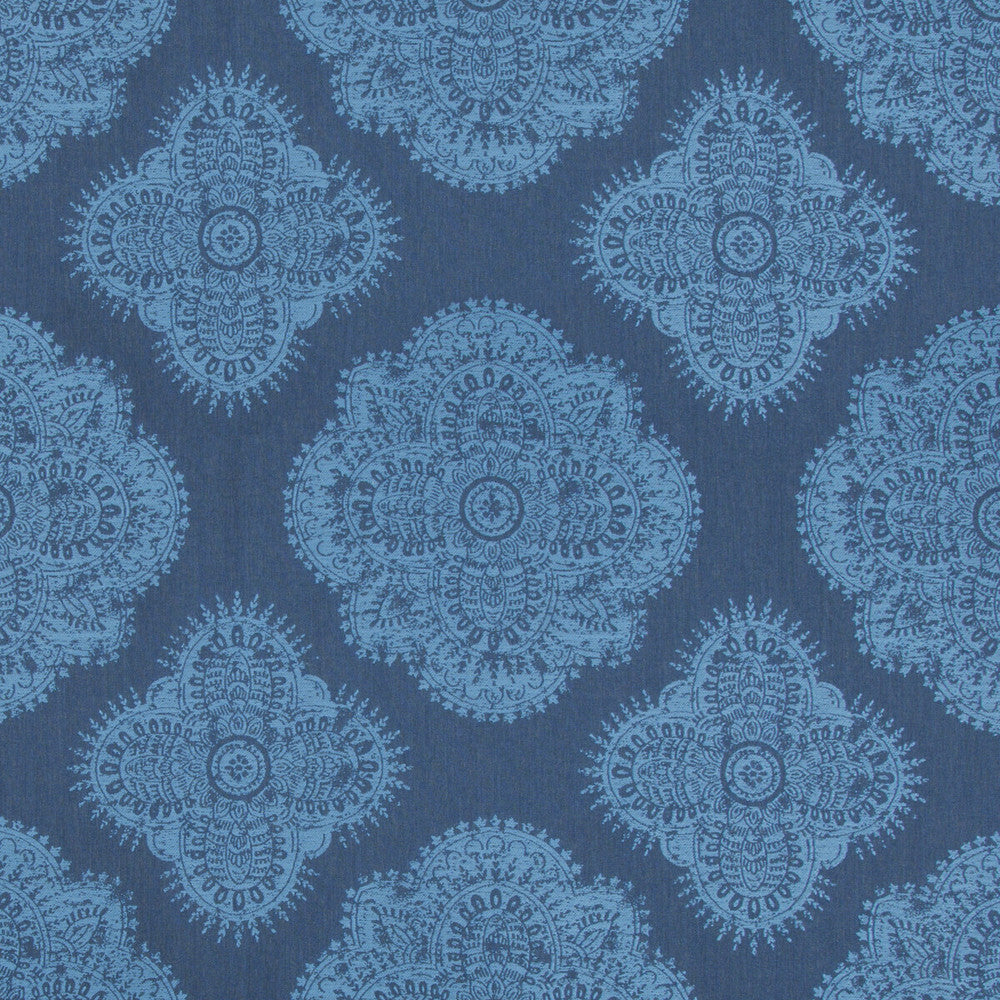 Bendi Indigo by Kravet Design Designer Fabric ECHO INDOOR OUTDOOR IBIZA SOLUTION DYED ACRYLIC - 100% United States MEDIUM Horizontal: 14.5 and Vertical: 14.5 54 - Swanky Fabrics -