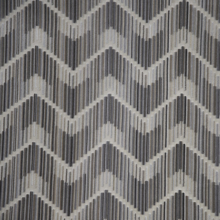 Highs And Lows Silver by Kravet Couture Designer Fabric MODERN COLORS-SOJOURN COLLECTION VISCOSE - 83%;POLYESTER - 17% Italy HEAVY Horizontal: 7 and Vertical: 4.5 55 - Swanky Fabrics -