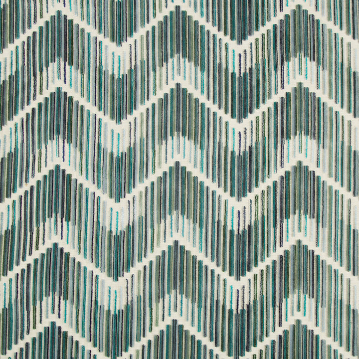 Highs And Lows Peacock by Kravet Couture Designer Fabric ARTISAN VELVETS VISCOSE - 83%;POLYESTER - 17% Italy HEAVY Horizontal: 7 and Vertical: 4.5 55 - Swanky Fabrics -