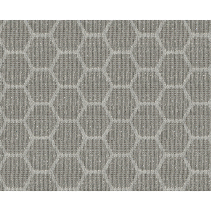 Hexi Spark Silver by Kravet Contract Designer Fabric GIS RAYON - 37%;POLYESTER - 34%;COTTON - 19%;RECYCLED POLYESTER - 7%;METALLIC - 3% United States HEAVY Horizontal: 2.5 and Vertical: 3 57 - Swanky Fabrics -