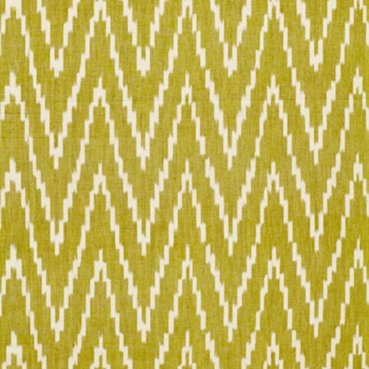 Kasari Ikat Palm 3470004 by Schumacher Designer Fabric CHROMA SP14 COTTON 100% INDIA MARTINDALE 18,000 </p><p>Repeat: Horizontal: 4 1/2" (11CM) and Vertical: 4 7/8" (12CM) 52 - Swanky Fabrics -
