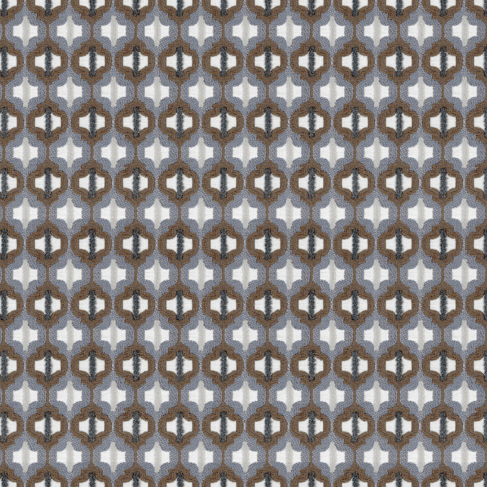 Turned Out Tile Colonial Blue by Kravet Couture Designer Fabric DAVID PHOENIX WELL-SUITED COTTON - 50%;POLYESTER - 35%;VISCOSE - 15% India MEDIUM Horizontal: 1.25 and Vertical: - 55 - Swanky Fabrics -