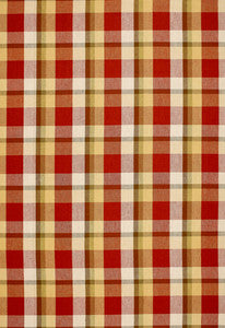Augusta Linen Plaid Orchard 3484000 by Schumacher Designer Fabric