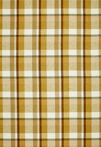 Augusta Linen Plaid Sand Dune 3484001 by Schumacher Designer Fabric