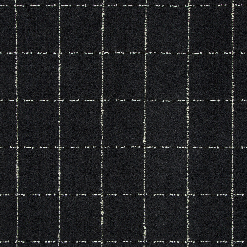 Pocket Square Noir by Kravet Couture Designer Fabric MODERN TAILOR COTTON - 46%;VISCOSE - 37%;ACRYLIC - 8%;NYLON - 8%;WOOL - 1% Italy MEDIUM Horizontal: 2.95 and Vertical: 3.15 55 - Swanky Fabrics -