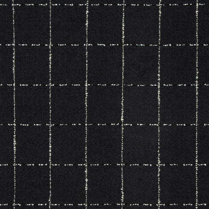 Pocket Square Noir by Kravet Couture Designer Fabric MODERN TAILOR COTTON - 46%;VISCOSE - 37%;ACRYLIC - 8%;NYLON - 8%;WOOL - 1% Italy MEDIUM Horizontal: 2.95 and Vertical: 3.15 55 - Swanky Fabrics -