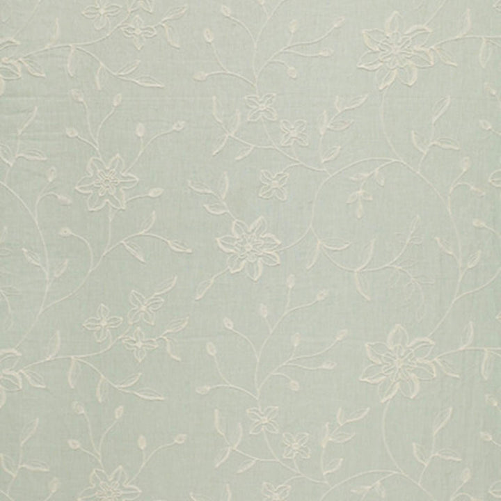 Georgia Linen Embroidery Aqua 3491000 by Schumacher Designer Fabric SCHUMACHER CHROMA SPR. '07 LINEN 100% INDIA WYZENBEEK 10,000 </p><p>Repeat: Horizontal: 26" (66CM) and Vertical: 19 1/2" (50CM) 52 - Swanky Fabrics -