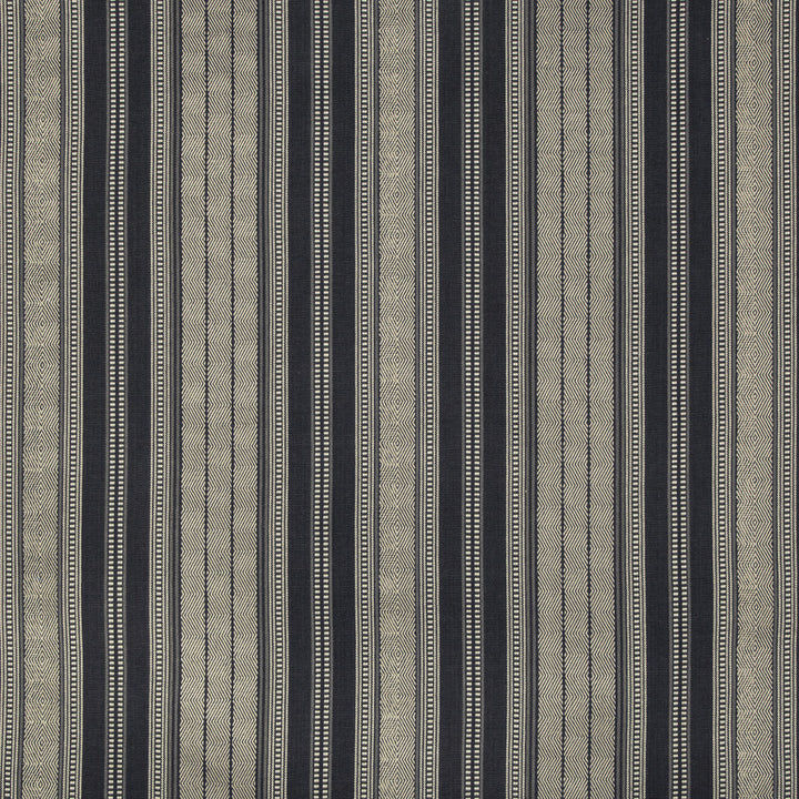 Lule Stripe Indigo by Kravet Design Designer Fabric BARCLAY BUTERA SAGAMORE COTTON - 100% India MEDIUM Horizontal: 13.25 and Vertical: 2 54 - Swanky Fabrics -
