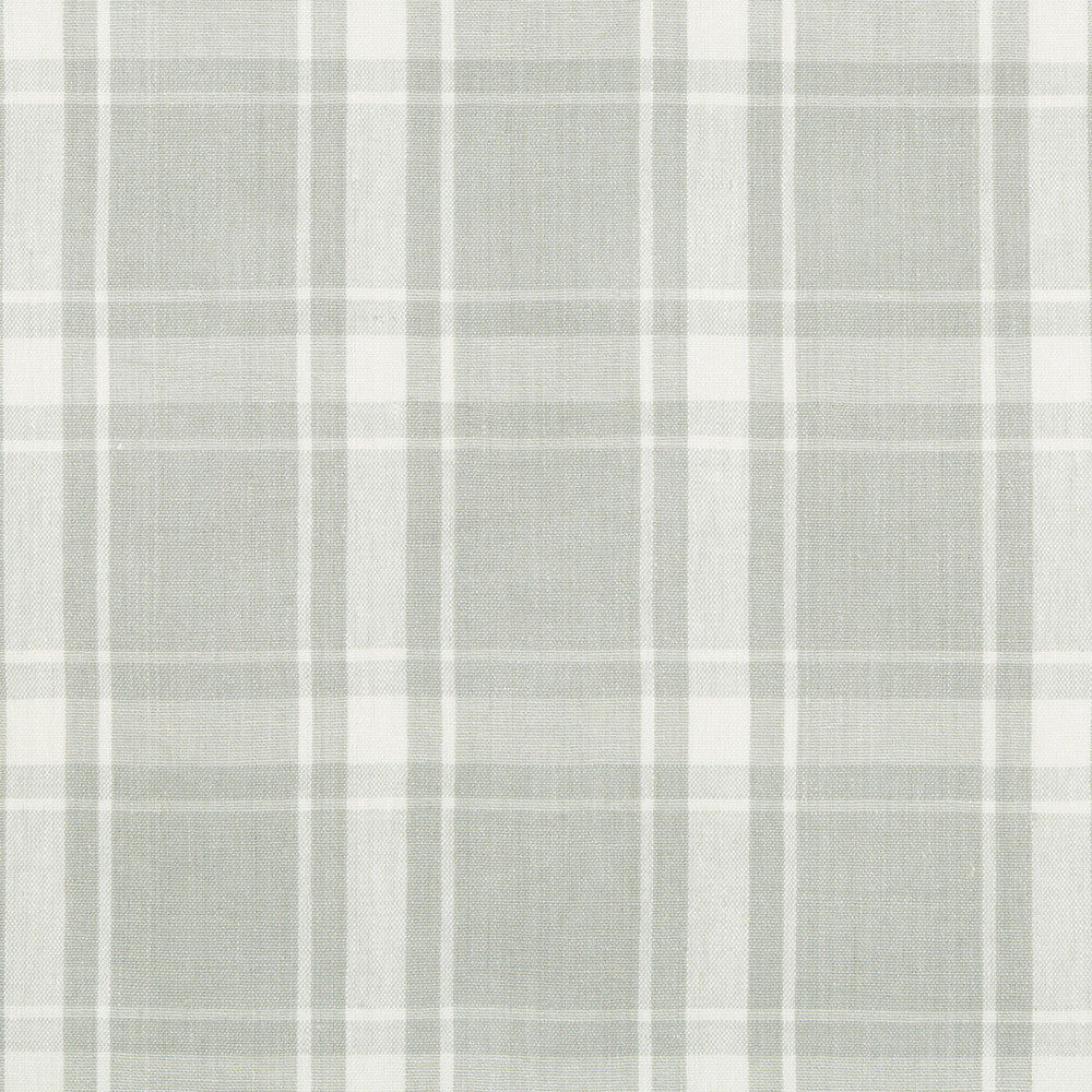 Setts Check Grey by Kravet Design Designer Fabric - LINEN - 100% India MEDIUM Horizontal: 5.25 and Vertical: 5.25 53 - Swanky Fabrics -