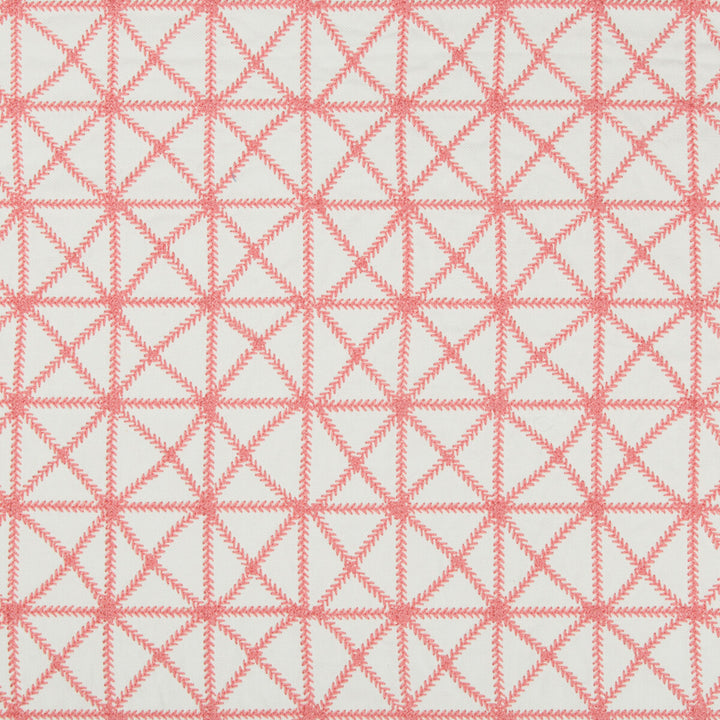 X-Squared Pink by Kravet Design Designer Fabric KATE SPADE AMUSEMENTS COTTON - 63%;LINEN - 27%;SPUN POLYESTER - 10% India Horizontal: 8.5 and Vertical: 11.25 52 - Swanky Fabrics -