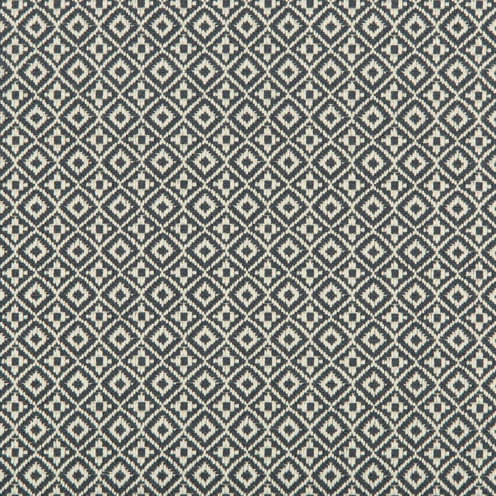 Attribute Grid Denim by Kravet Design Designer Fabric NATE BERKUS WELL-TRAVELED COTTON - 96%;POLYCOTTON - 4% India HEAVY Horizontal: 0.6 and Vertical: 0.6 55 - Swanky Fabrics -