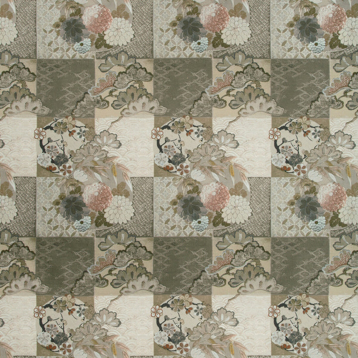 Osode Stone/Blush by Kravet Couture Designer Fabric IZU COLLECTION COTTON - 46%;VISCOSE - 36%;LINEN - 18% Italy HEAVY Horizontal: 17 and Vertical: 25.5 55 - Swanky Fabrics -