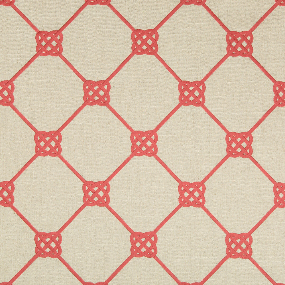 Knotbridge Coral by Kravet Basics Fabric Kravet Basics Fabric Knotbridge CoralFabric BERMUDA COTTON - 51%;LINEN - 17%;POLYESTER - 17%;VISCOSE - 15% India </p><p>Repeat: H: 8.5, V: 9 51.5 - Fabric Carolina -