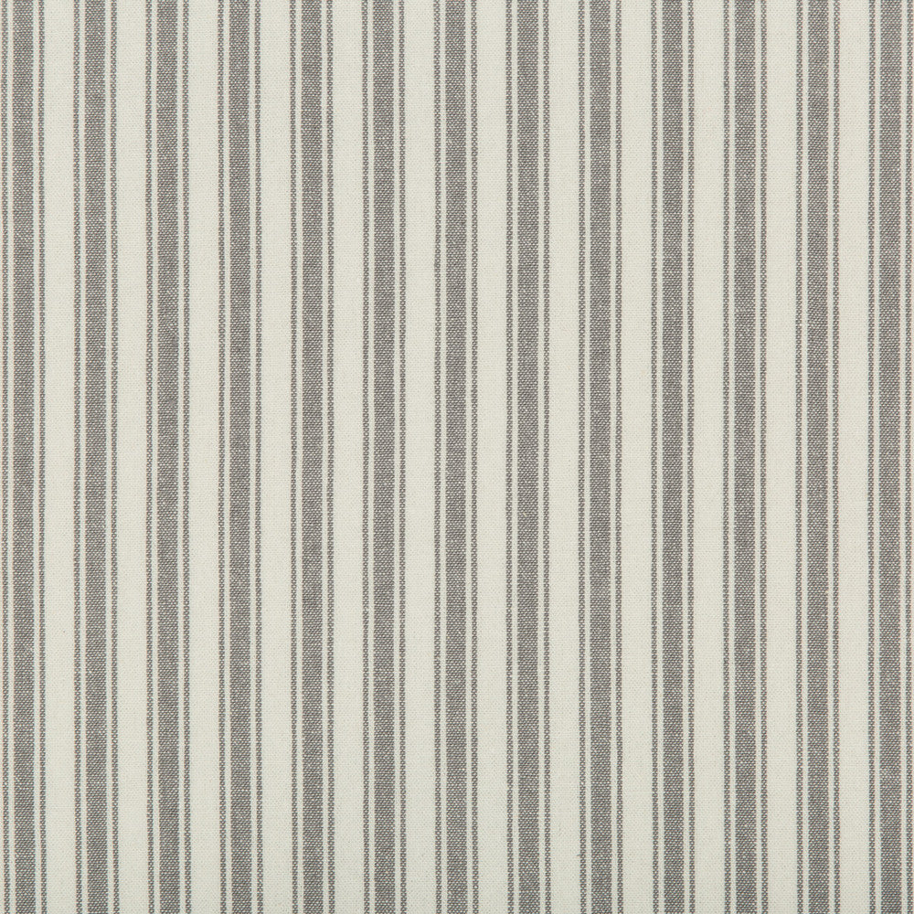 Seastripe Graphite by Kravet Basics Designer Fabric BERMUDA COTTON - 100% China HEAVY Horizontal: - and Vertical: - 54 - Swanky Fabrics -