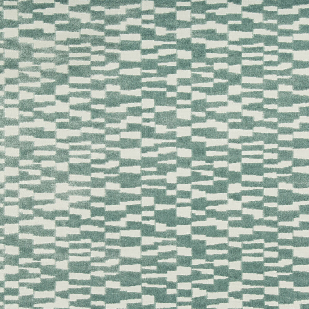 Mod Velvet Spa by Kravet Basics Designer Fabric BERMUDA POLYESTER - 68%;VISCOSE - 32% India HEAVY Horizontal: 13.5 and Vertical: 7.75 54 - Swanky Fabrics -