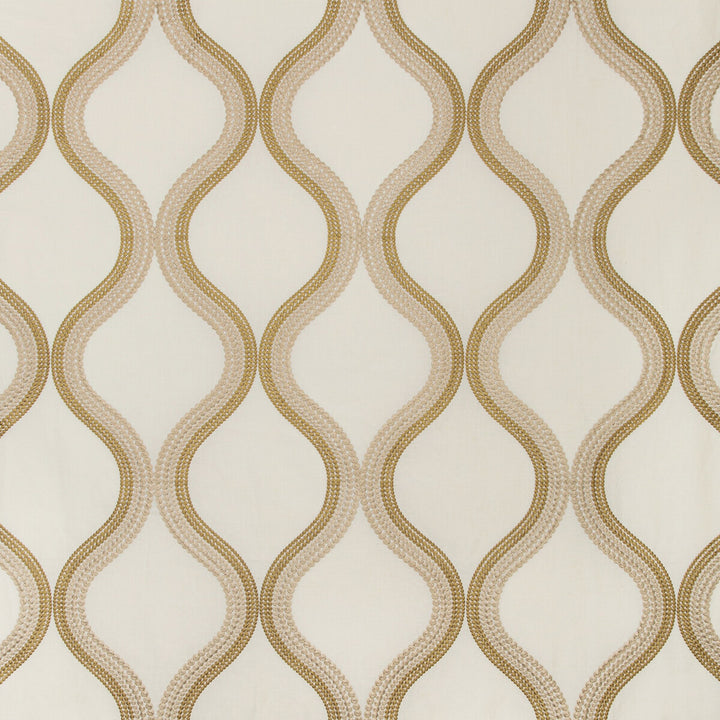 Wandering Ivory/Gold by Kravet Couture Designer Fabric MODERN COLORS-SOJOURN COLLECTION LINEN - 43%;COTTON - 28%;VISCOSE - 20%;SPUN POLYESTER - 9% India LIGHT Horizontal: 12.7 and Vertical: 31.4 51 - Swanky Fabrics -