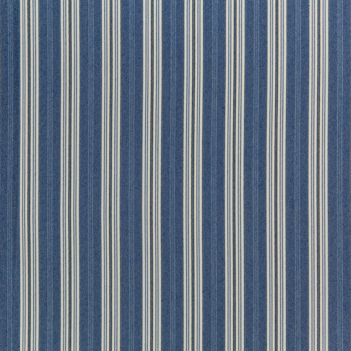 Hull Stripe Marine by Kravet Design Designer Fabric INDOOR / OUTDOOR ACRYLIC - 66%;POLYESTER - 34% China HEAVY Horizontal: 1.75 and Vertical: 0 54 - Swanky Fabrics -