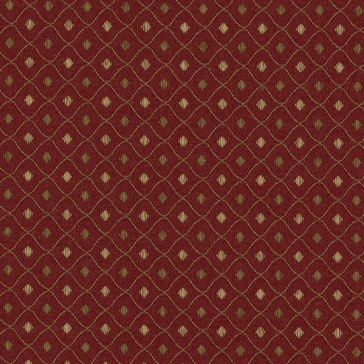 3670 Crimson by Charlotte Designer Fabric Ring Book Page #3 100% Woven Polyester Asia Exceeds 120,000 Wyzenbeek Rubs (Heavy Duty) </p><p>Repeat: Horizontal: 1.5" x Vertical: 1.5" 54 Inches - Swanky Fabrics -