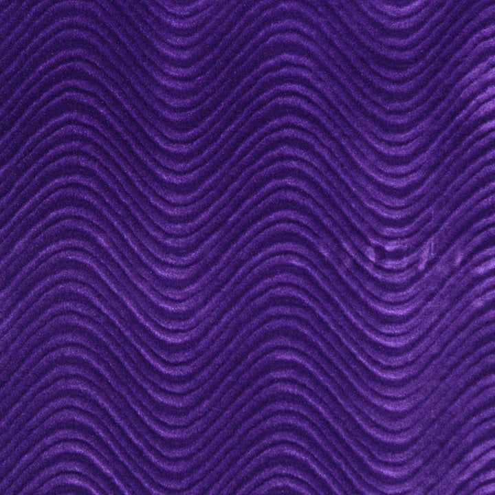 3840 Purple Swirl by Charlotte Designer Fabric Vivid Velvets 100% Nylon Velvet Made In USA Exceeds 100,000 Wyzenbeek Rubs (Heavy Duty) Horizontal: 6" x Vertical: 1" 54 Inches - Swanky Fabrics -