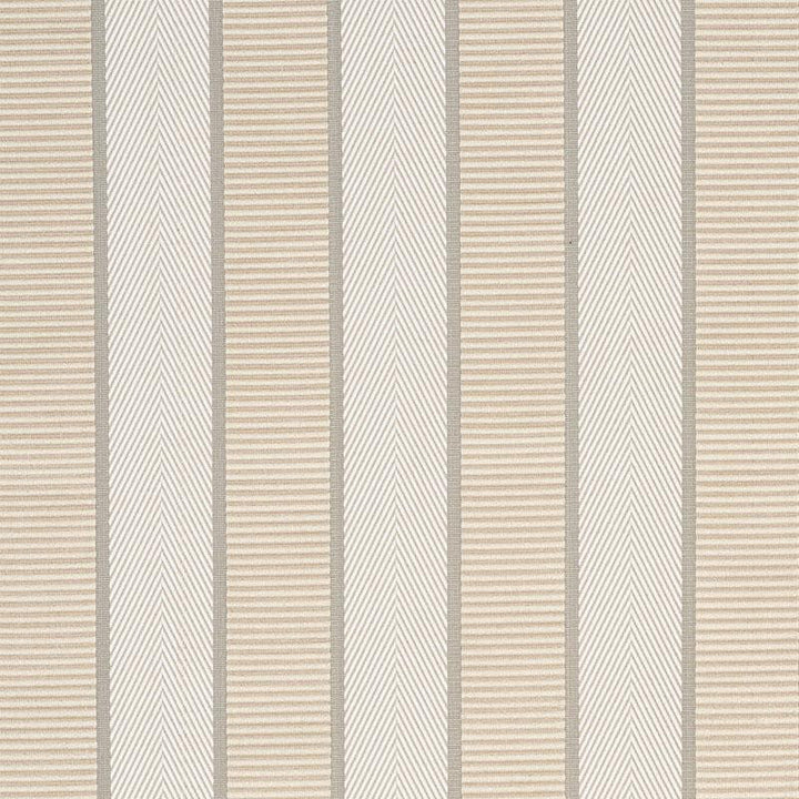 Ribbon Stripe Champagne 77101 by Schumacher Designer Fabric Timothy Corrigan 1.12" - Swanky Fabrics -