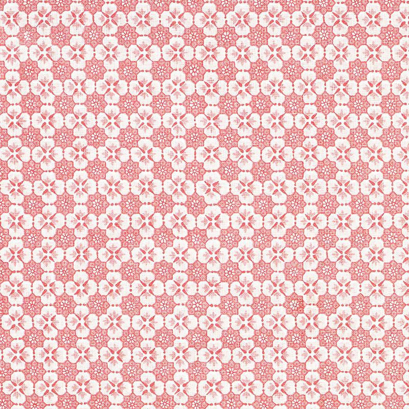 Palisades Floret Pink 177602 by Schumacher Designer Fabric Mark D. Sikes 1.0" - Swanky Fabrics -