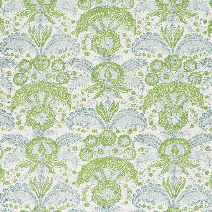 Calicut Leaf 178101 by Schumacher Designer Fabric Malabar Hill 27.0" - Swanky Fabrics -