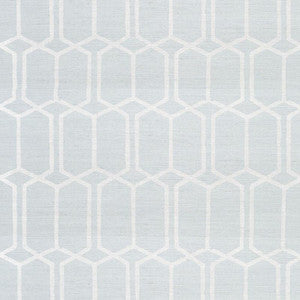 Modern Trellis Sisal Sky 5010100 by Schumacher Designer Wallpaper