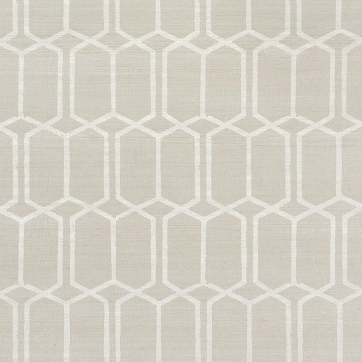 Modern Trellis Hemp Shimmer Moonstone 5010110 by Schumacher Designer Wallpaper Textured Wallcoverings & Printed Grasscloths 6.75" - Swanky Fabrics -